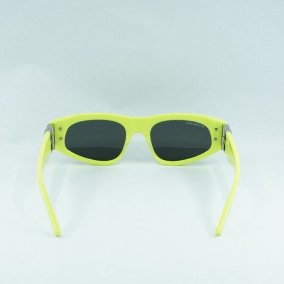 ? NEW BALENCIAGA DYNASTY BB0095S 007 YELLOW SILVER GREY SUNGLASSES main image 11
